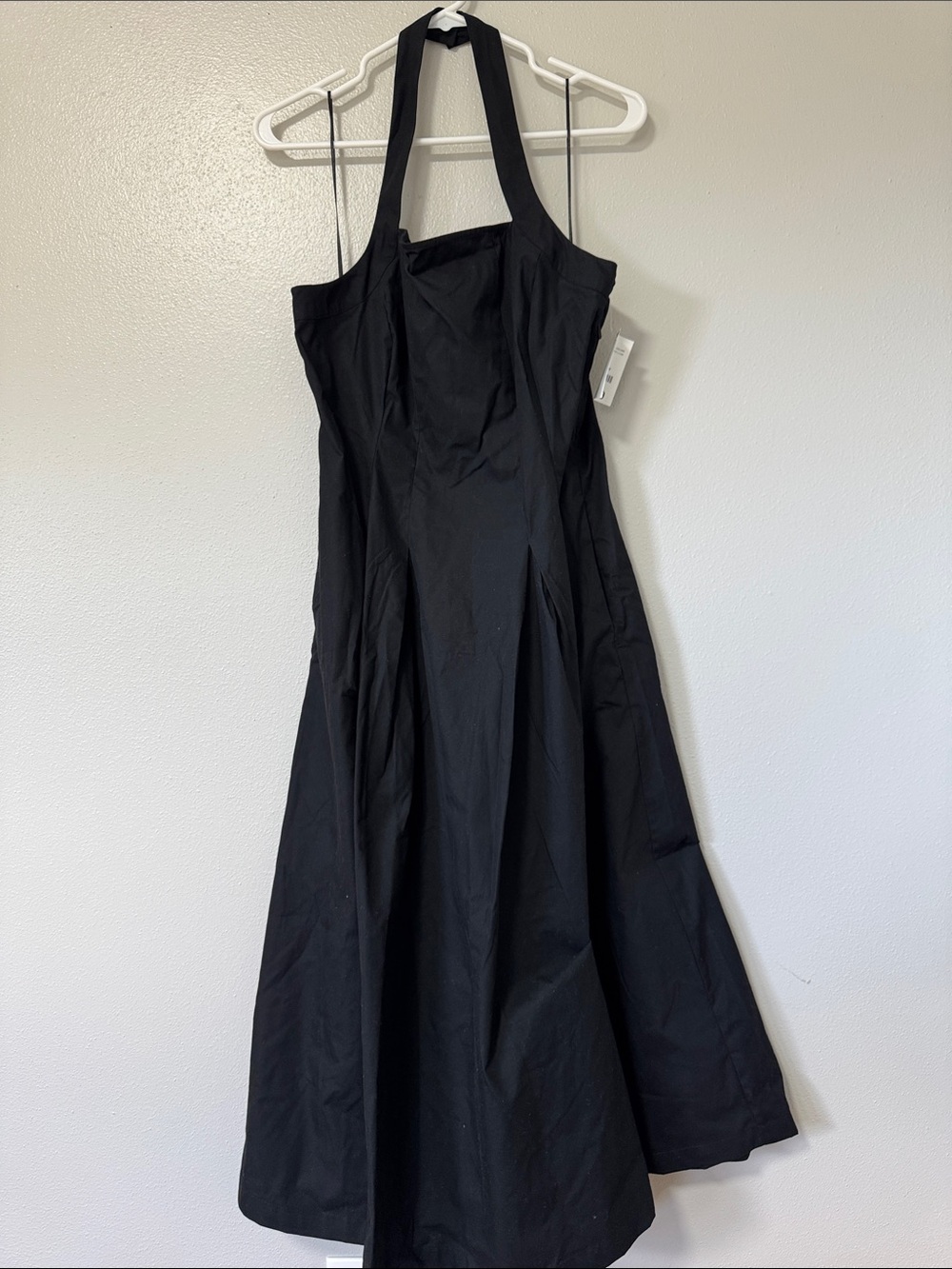 a new day Black One-Shoulder Halter Fit-and-Flare Dress